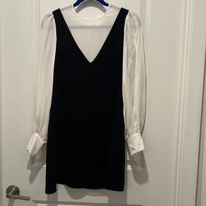 Cinq a sept black and white mini dress - perfect condition